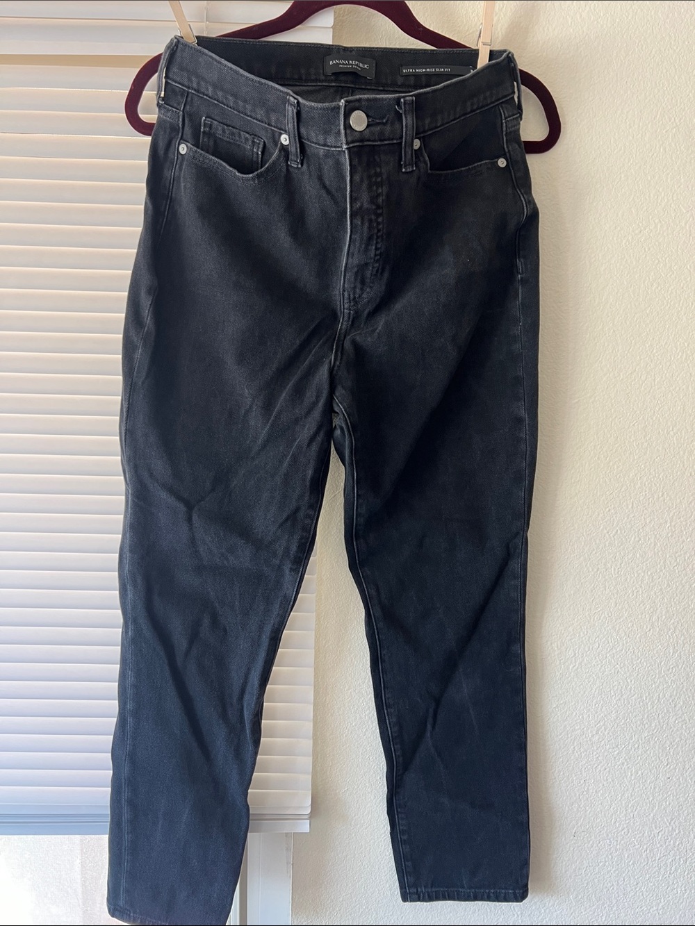 Banana Republic Black Slim Straight Jeans